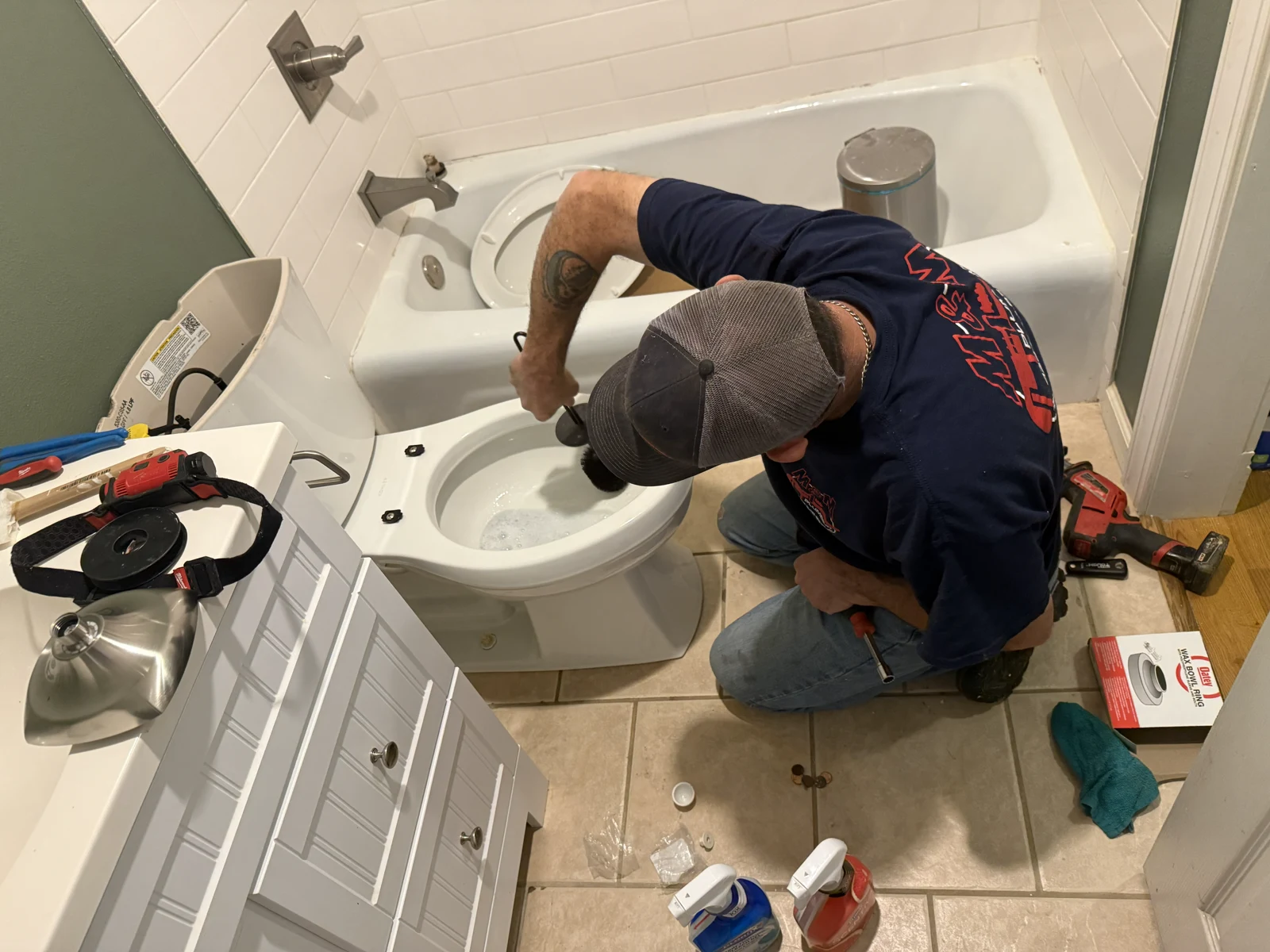 New toilet install