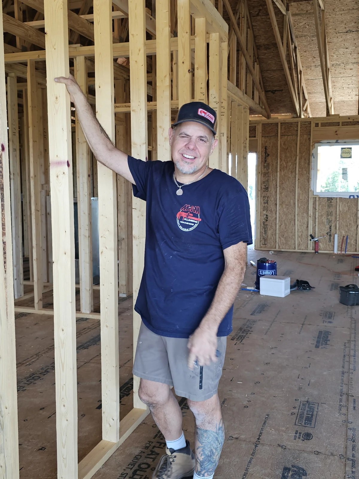 Mike at a new-construction project